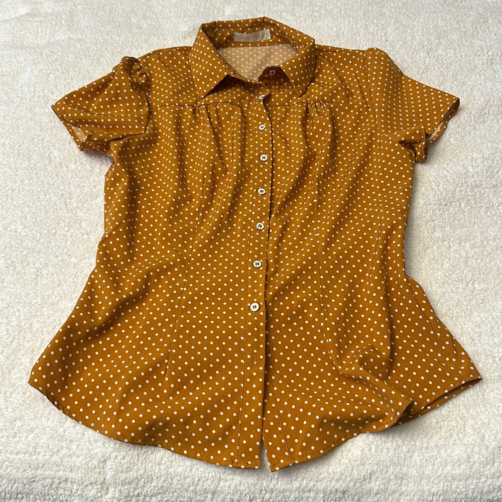 Polka dot blouse